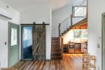 bathroom, loft stairs ans kitchen